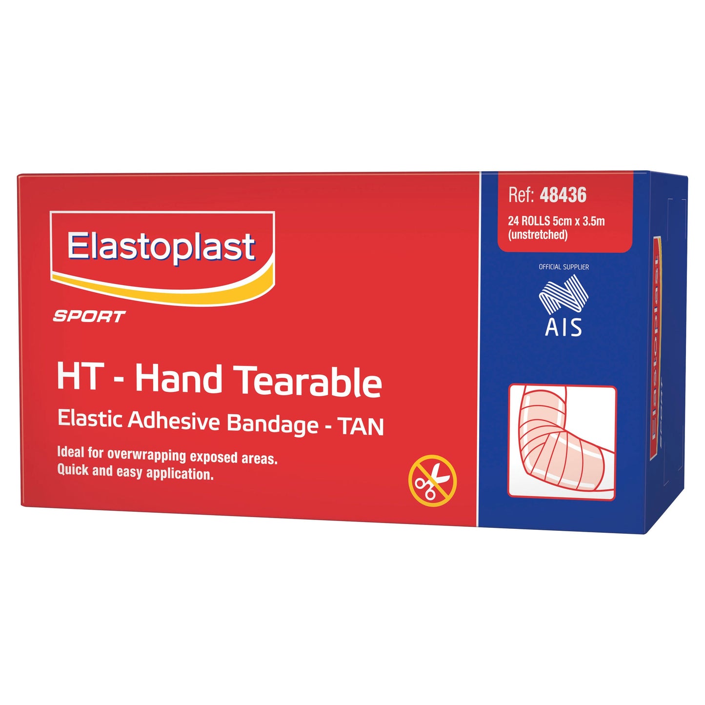 Elastoplast Sport Hand Tearable Elastic Adhesive Bandage 5cm x 3.5cm (24 Rolls)