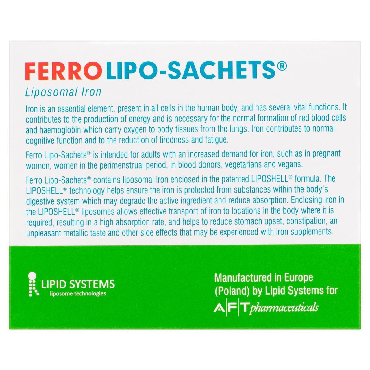 Ferro Lipo-Sachets Strawberry Flavour 30 Sachets