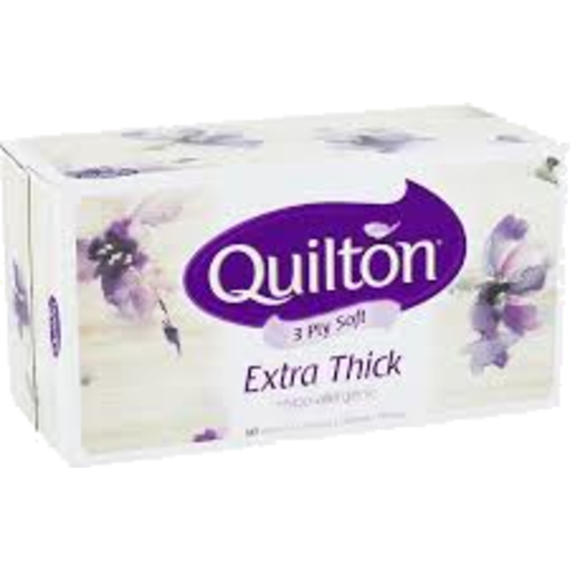 Quilton Classic White Facial Tissue 110 X12