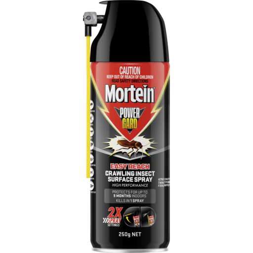 Mortein Powergard Easy Reach Crawling Insect Surface Spray 250g