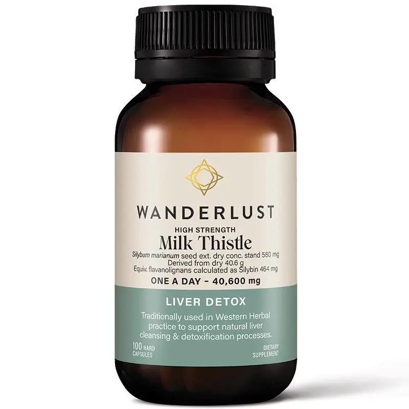 Wanderlust High Strength Milk Thistle 100 Capsules