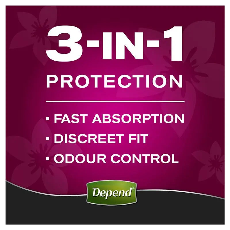 Depend Real Fit for Women Super Underwear Large 8 Pack