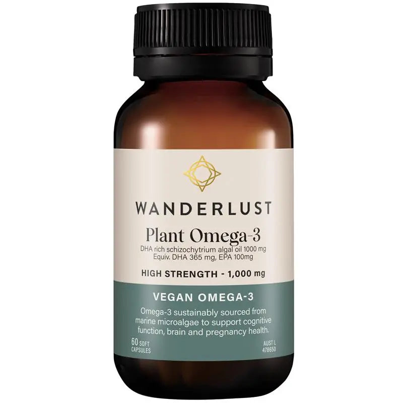 Wanderlust Plant Omega 3 60 Capsules