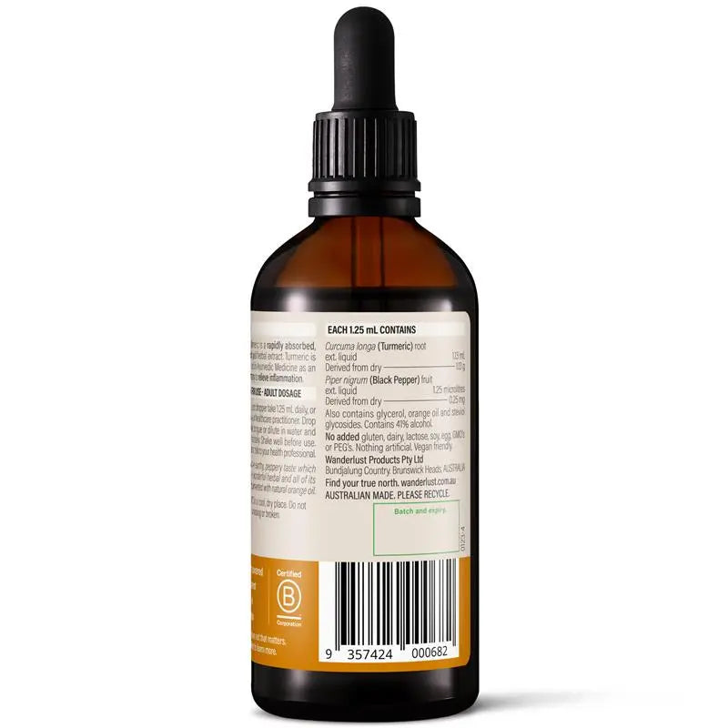 Wanderlust Turmeric Drops 90ml