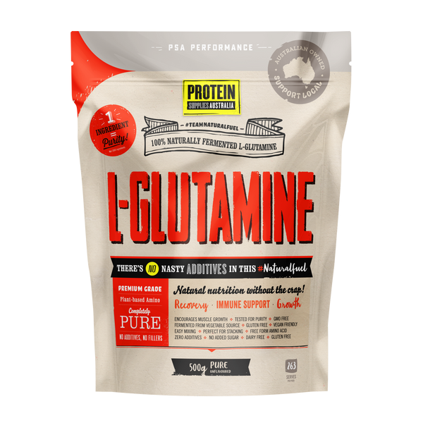 PROTEIN SUPPLIES AUSTRALIA L-Glutamine (Plant-based) Pure 200g