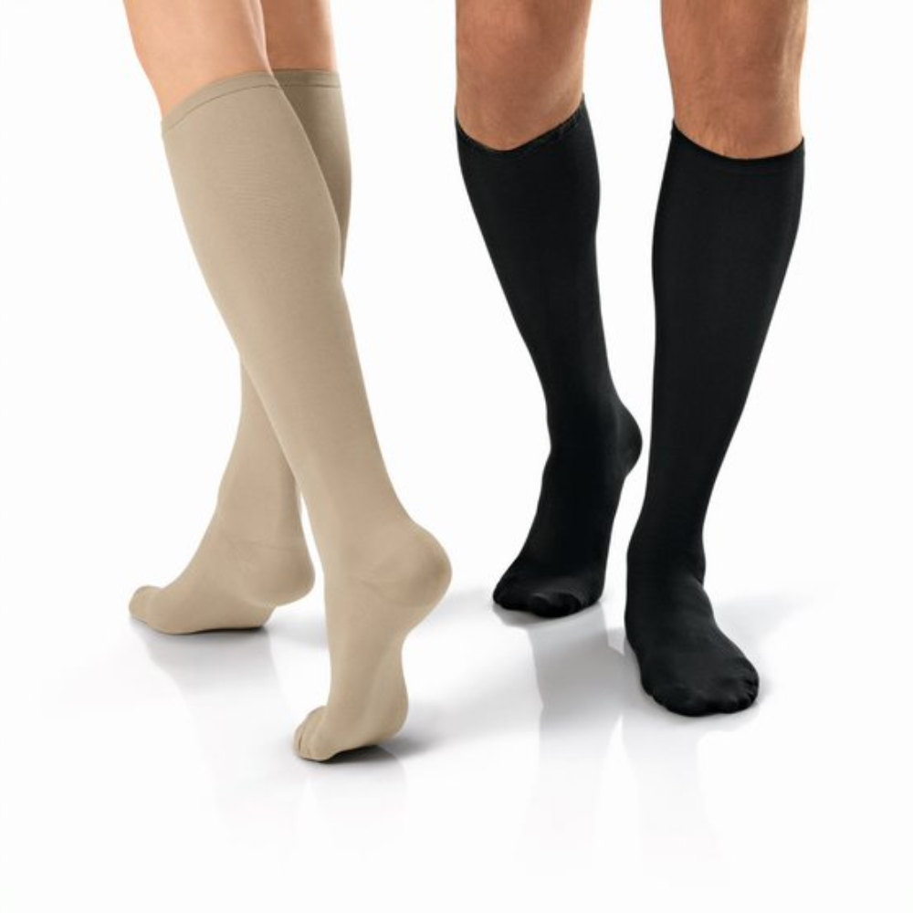 JOBST Travel Socks – Knee High Medical Compression Stockings BEIGE SIZE 1