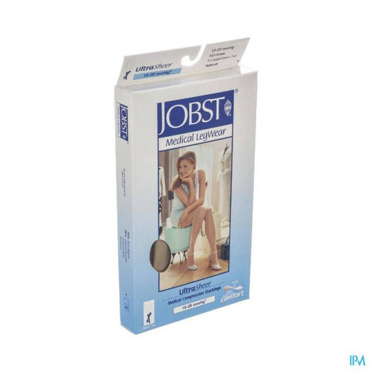 Jobst Women's UltraSheer Knee High 15-20 mmhg Compression Stocking X-Large Natural