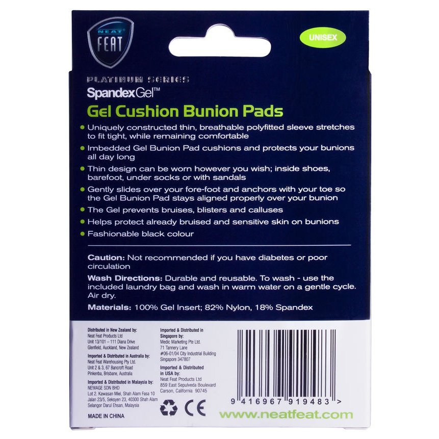 Neat Feat Spandex Bunion Pad Sleeve Large