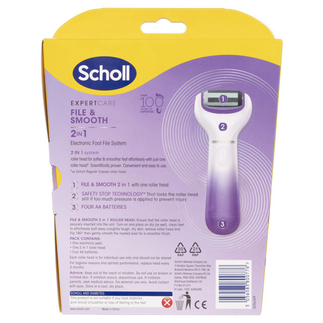 Scholl Expert Care 2in1 Eletronic Foot File System