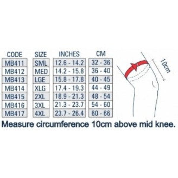 M-BRACE LACED HINGED PATELLA STABILISER KNEE  MB41