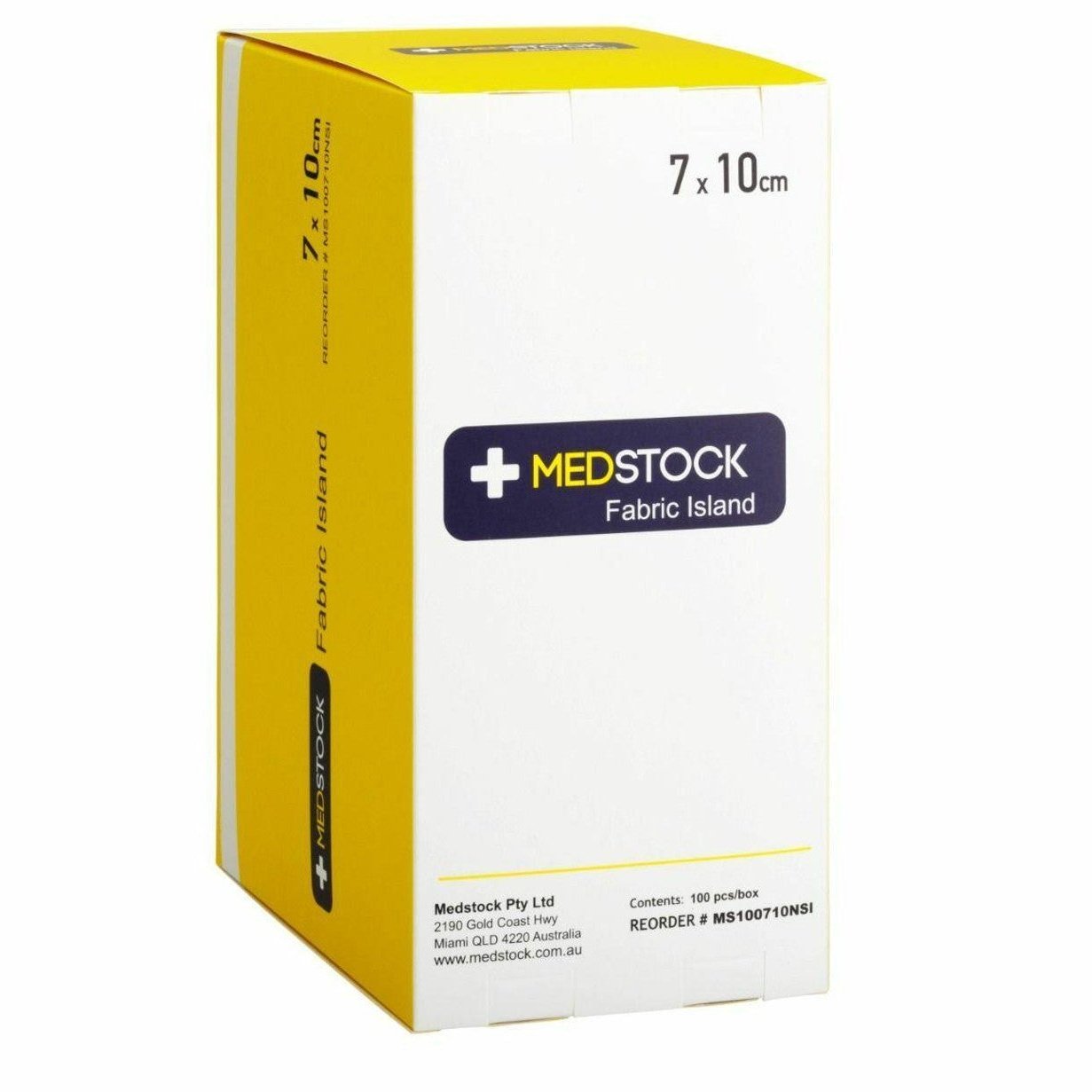 Medstock Fabric Island Dressing 7cm x 10cm 100 Pack