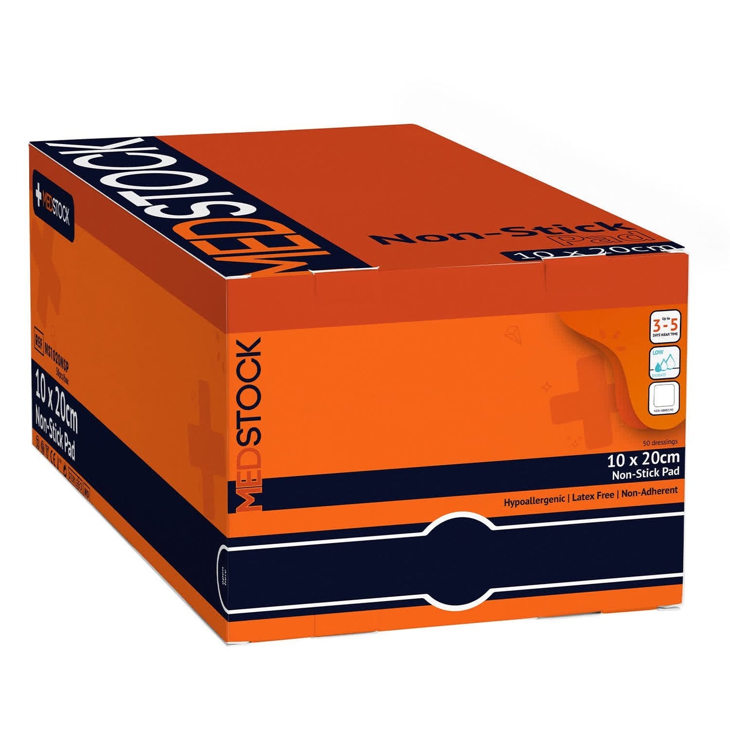 Medstock Non Stick Pad 10 cmx 20 cm 50PK