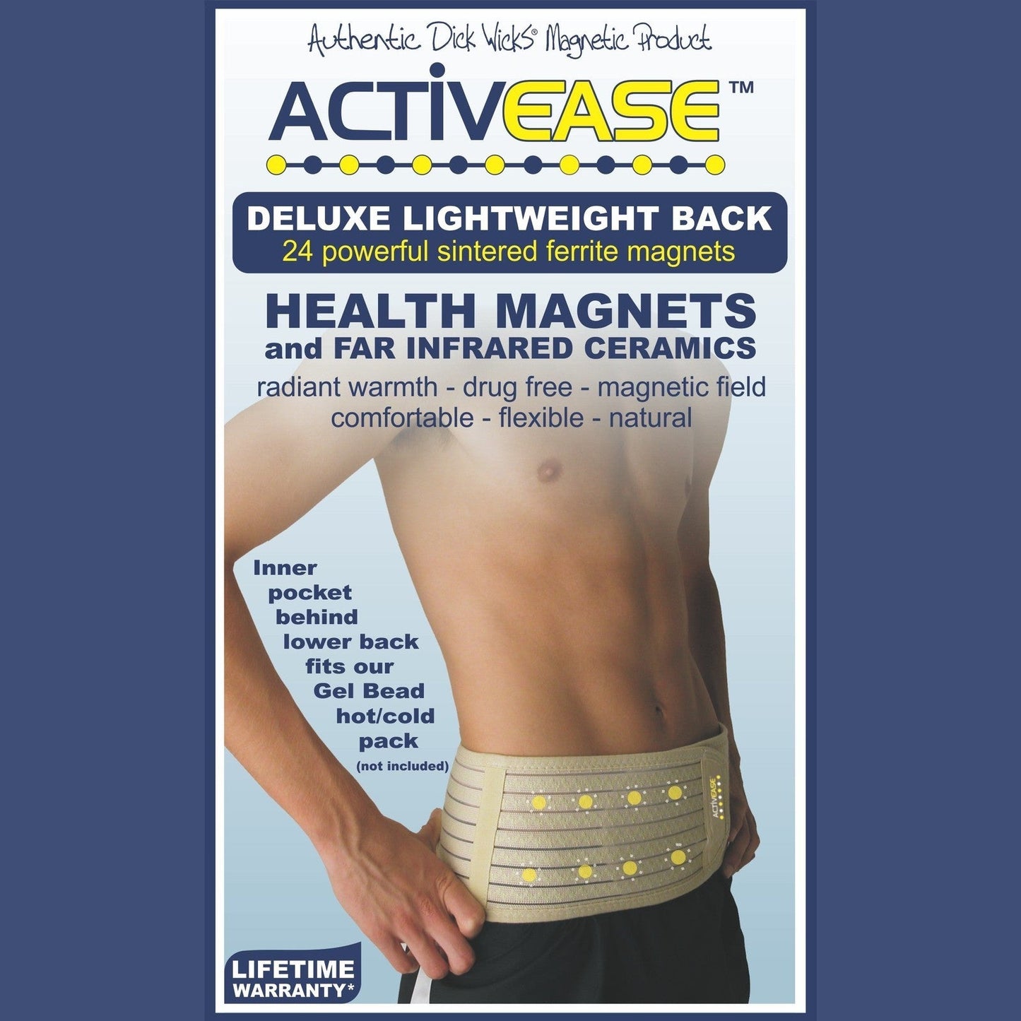 Activease Deluxe Dick Wicks Activease Deluxe Magnetic Lower Back Support