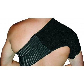 Body Assist Sports Thermal Shoulder Brace Black With Free Stabilizer Strap