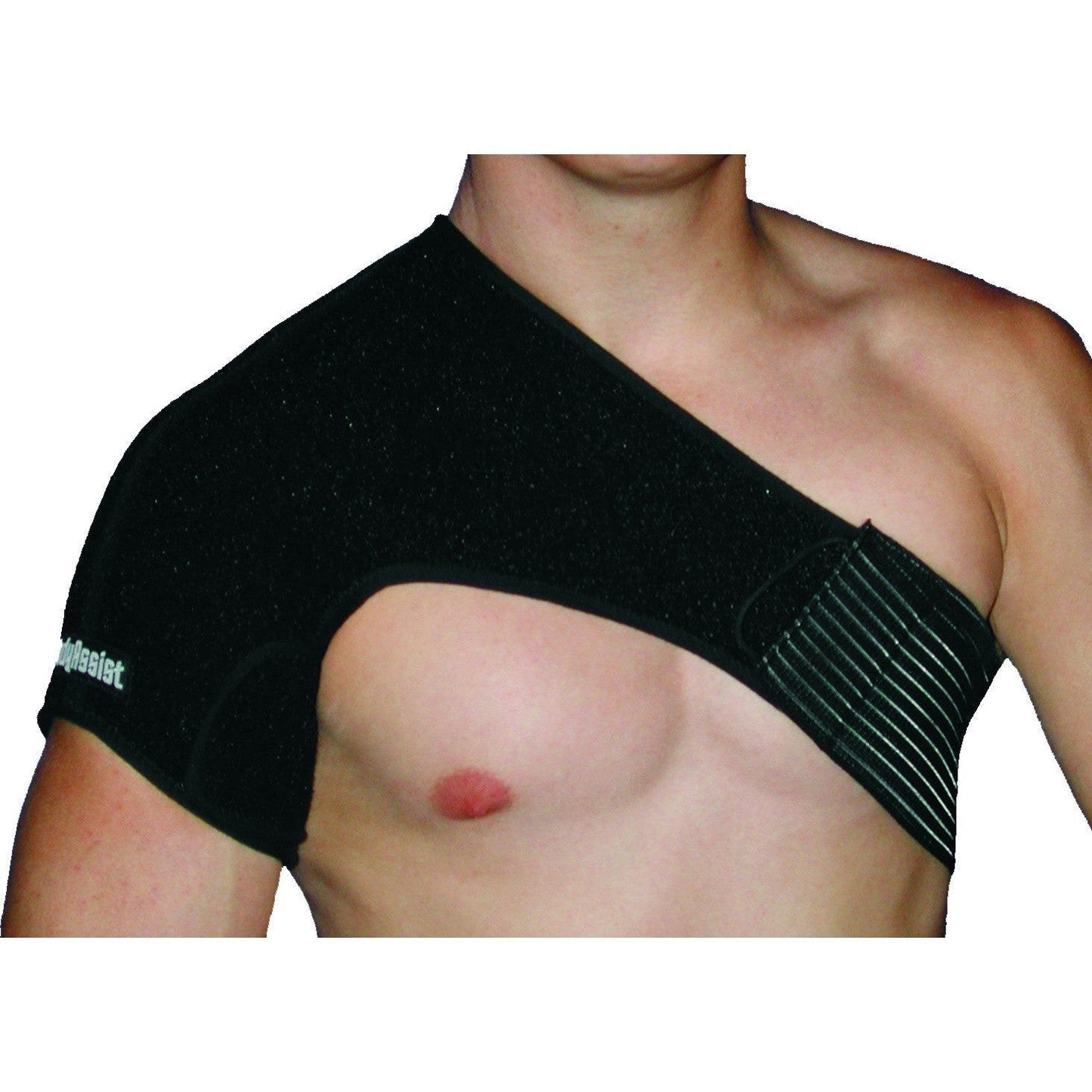 Body Assist Sports Thermal Shoulder Brace Black With Free Stabilizer Strap