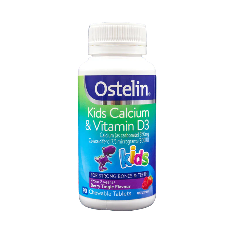Ostelin Kids Calcium & Vitamin D3 90 Chewable Tablets