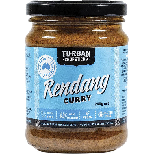 TURBAN CHOPSTICKS Curry Paste Rendang Curry 240g