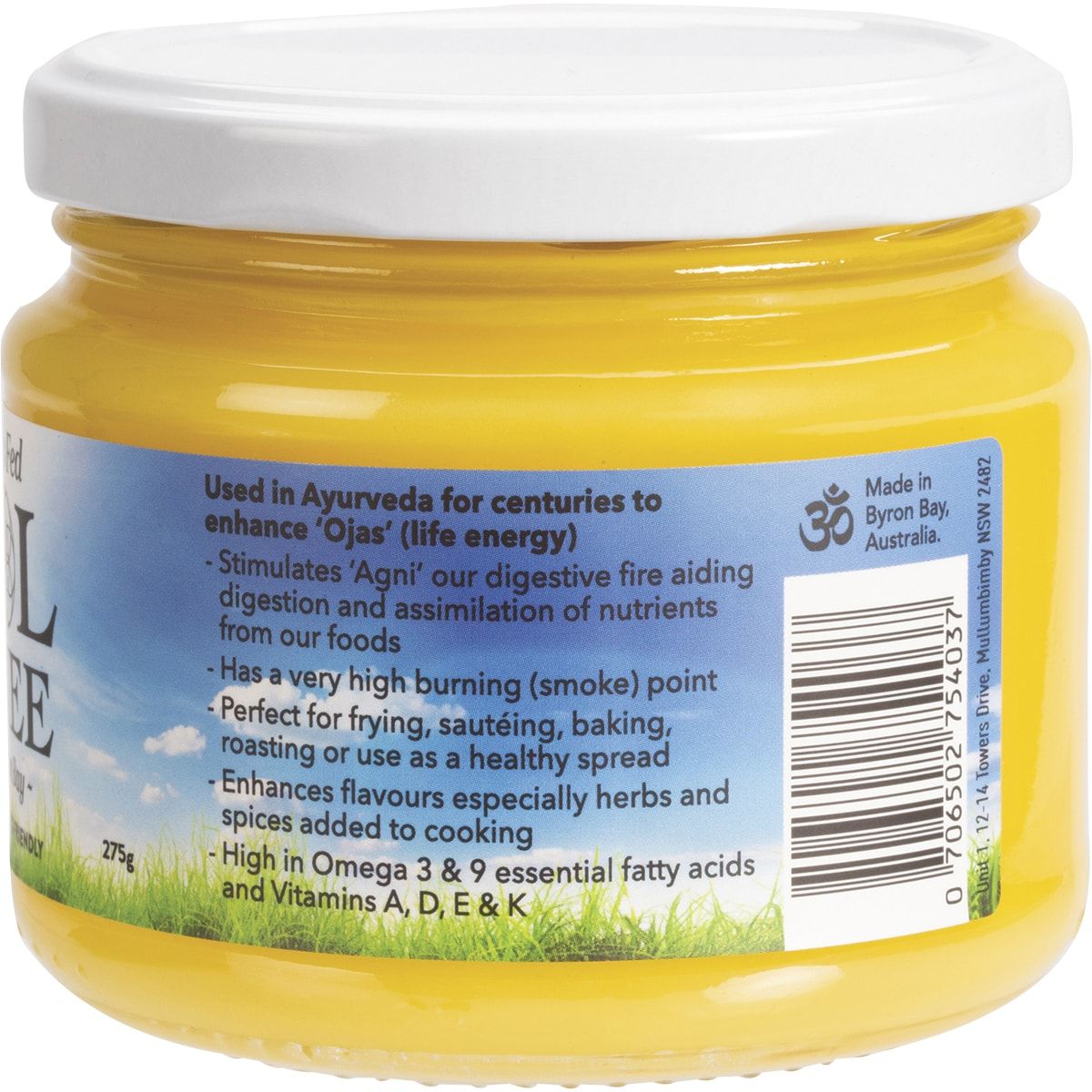 SOL ORGANICS Grass Fed Ghee 275g