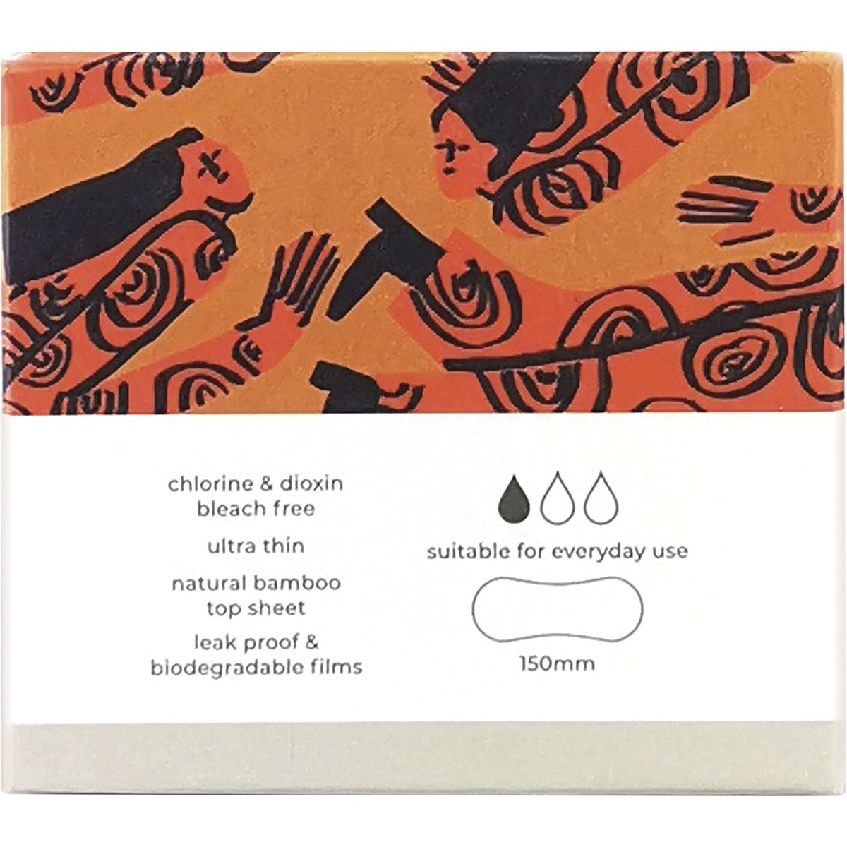 TSUNO Natural Bamboo Panty Liners Ultra-Thin 20