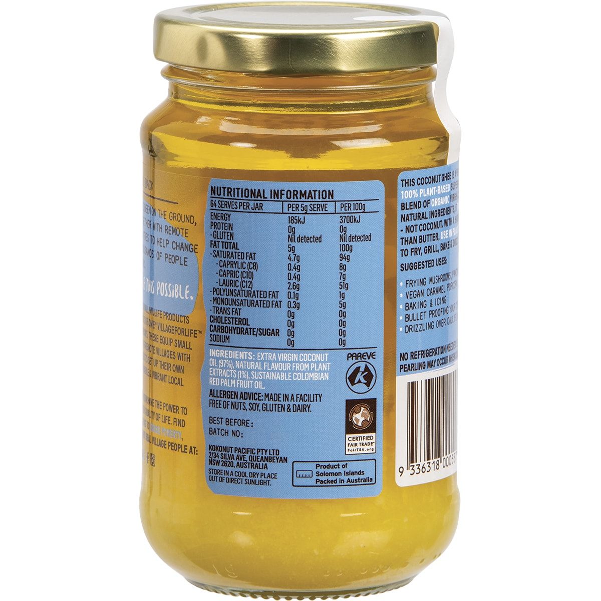 NIULIFE Coconut Ghee Vegan Butter Alternative 350ml