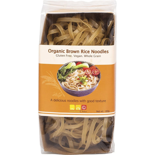 NUTRITIONIST CHOICE Rice Noodles Organic Brown 180g