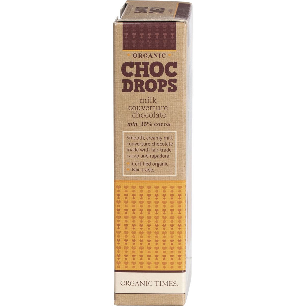 ORGANIC TIMES Choc Drops Milk Couverture Drops 200g