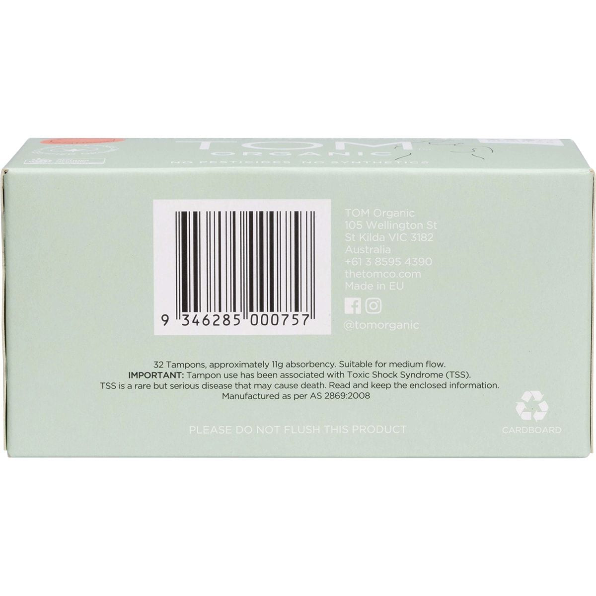 TOM ORGANIC Tampons Regular 32