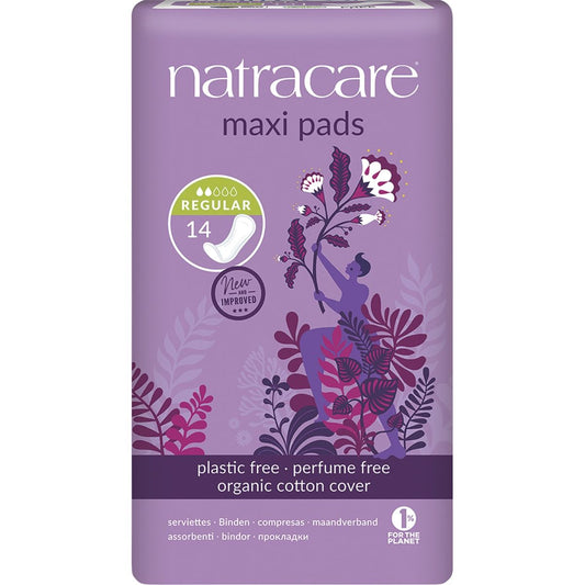 NATRACARE Maxi Pads Regular 14