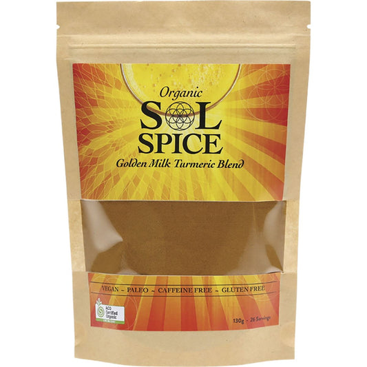 SOL ORGANICS Golden Milk Turmeric Blend 130g
