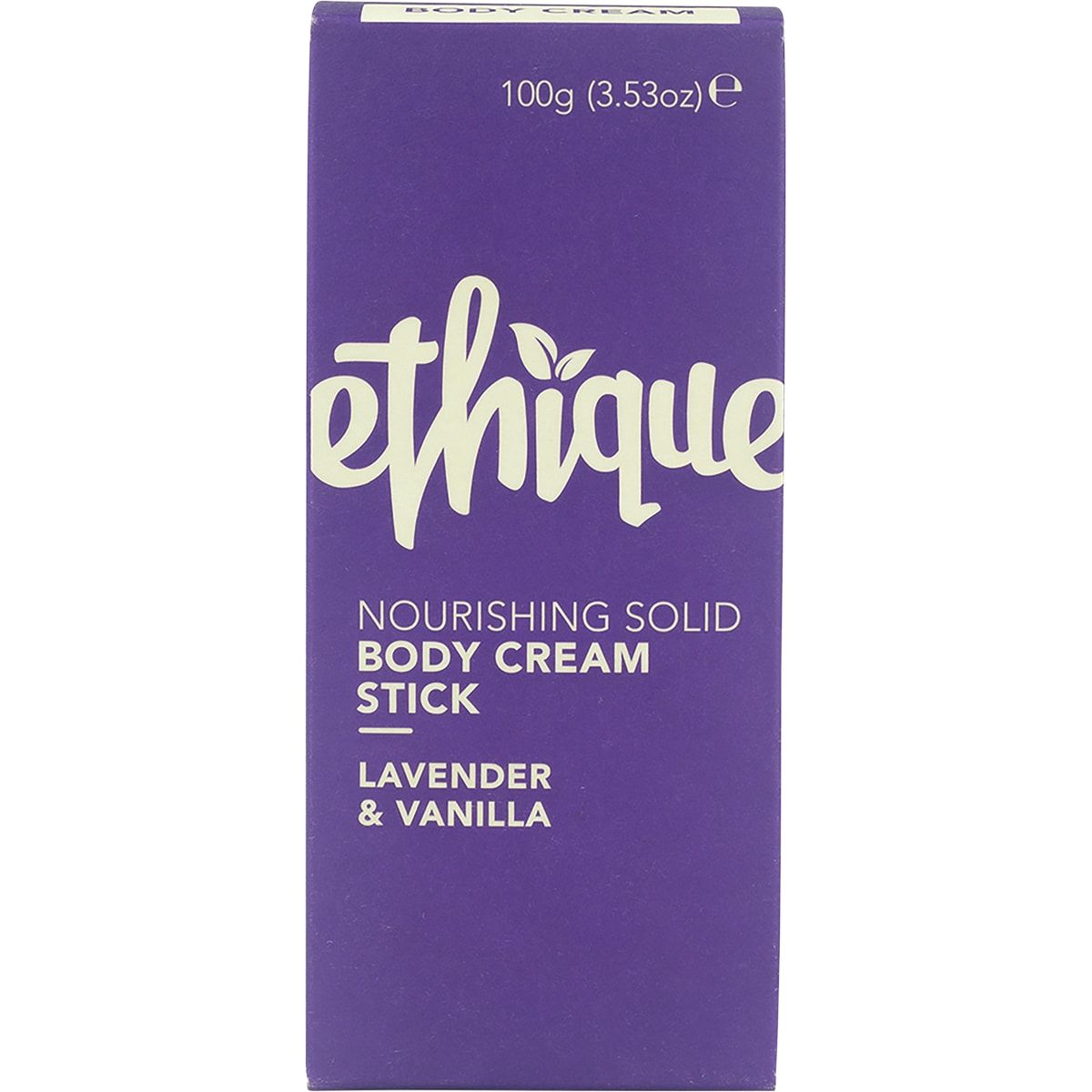 ETHIQUE Solid Body Cream Stick Lavender & Vanilla 100g