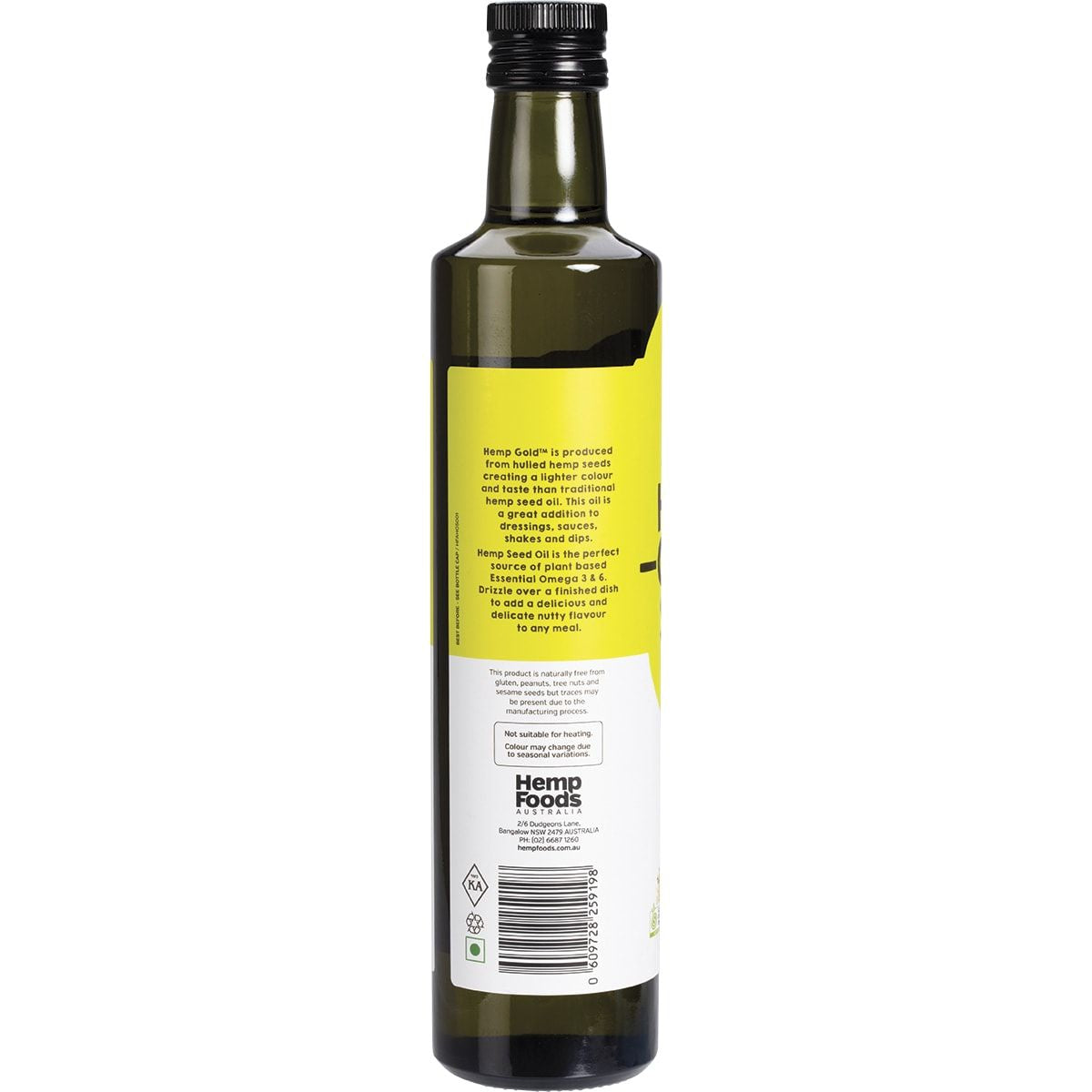 ESSENTIAL HEMP Organic Hemp Gold Seed Oil Contains Omega 3, 6 & 9 500ml