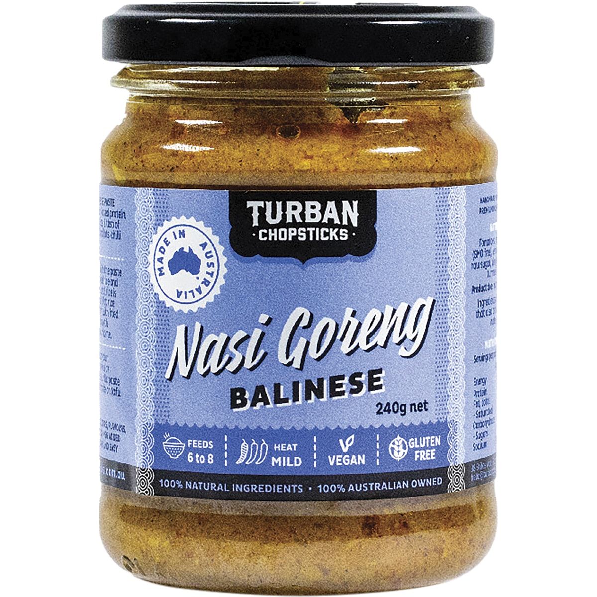 TURBAN CHOPSTICKS Curry Paste Nasi Goreng Balinese 240g