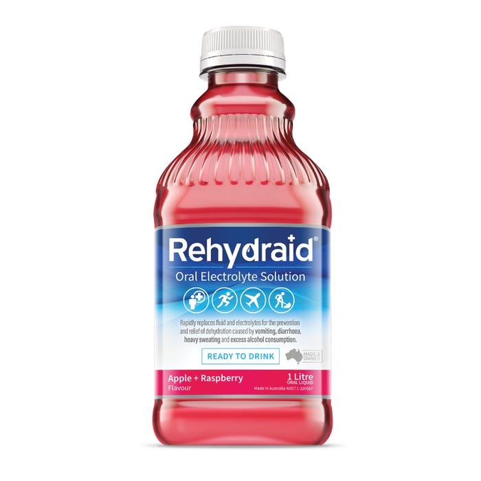 Rehydraid Ready to Drink Apple Raspberry 1 litre bottle