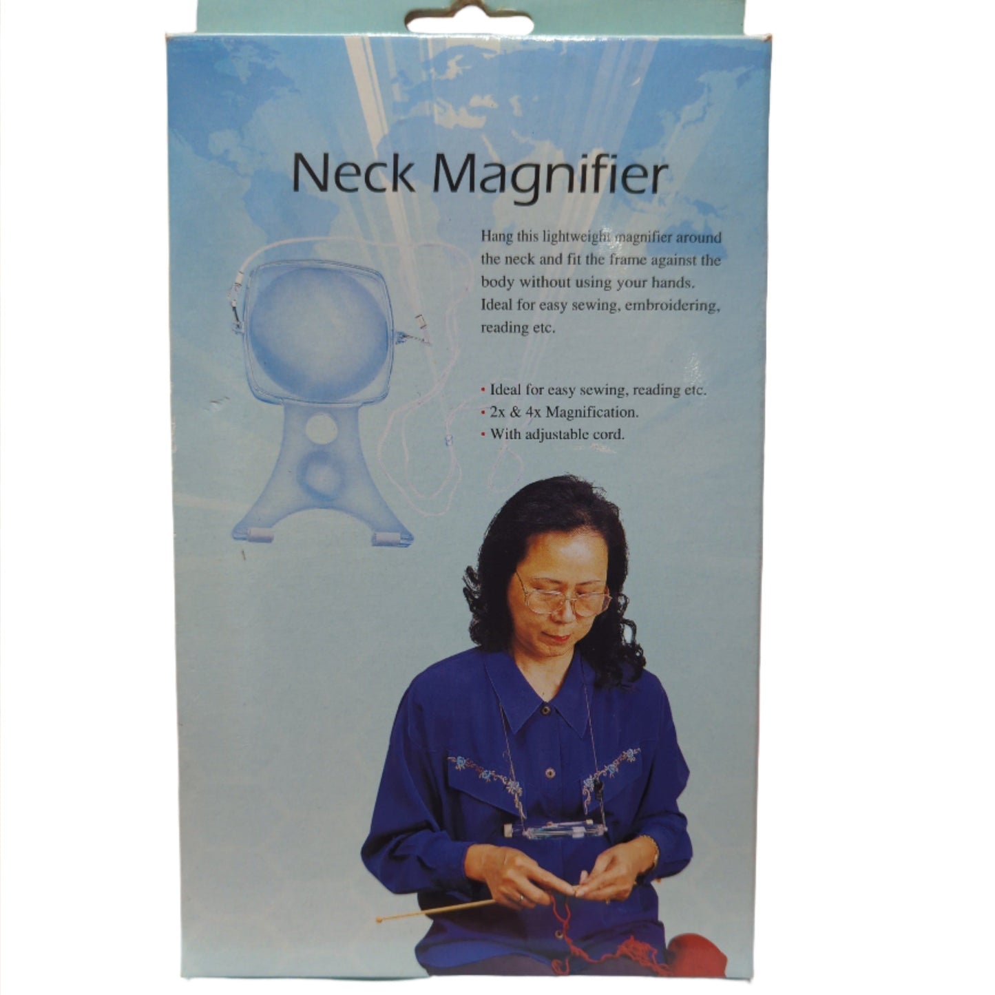 Neck Magnifier 2x and 4x Magnification 1 Pack