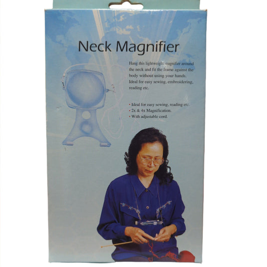 Neck Magnifier 2x and 4x Magnification 1 Pack