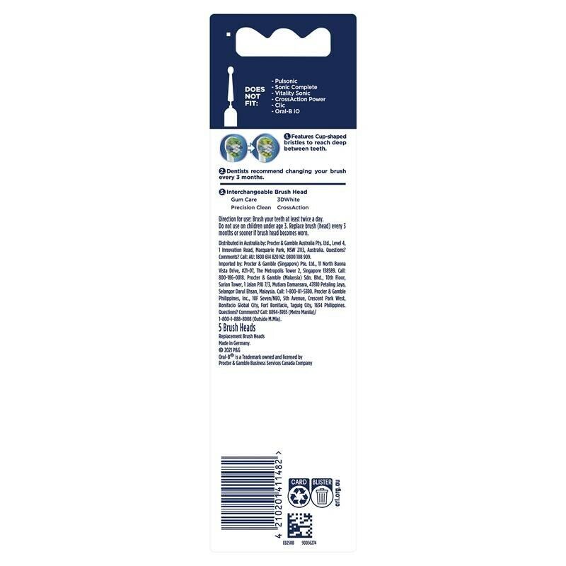 Oral B Power Toothbrush Floss Action Refills 5 Pack