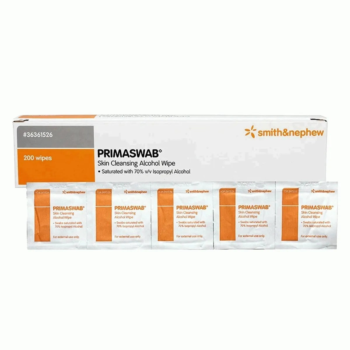 Primaswab Wipes 2ply Box 200 (Pack of 2)