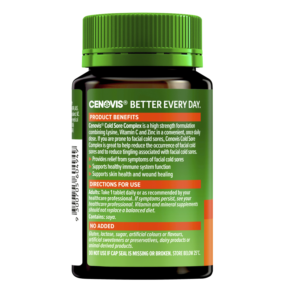 Cenovis Cold Sore Complex 30 Tablets