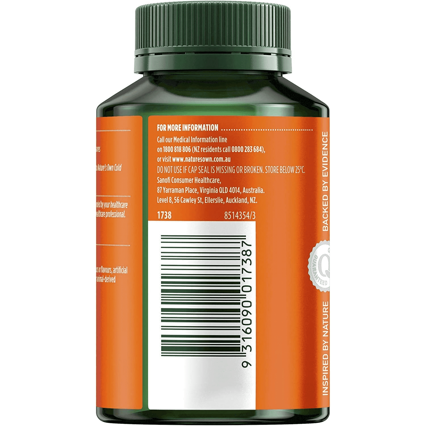 Nature's Own Double Strength Cold Sore Relief L-Lysine 1000mg 100 Tablets
