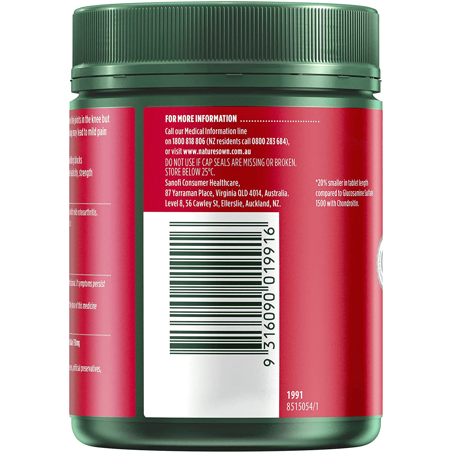 Nature's Own Glucosamine Sulfate With Chondroitin 320 Tablets