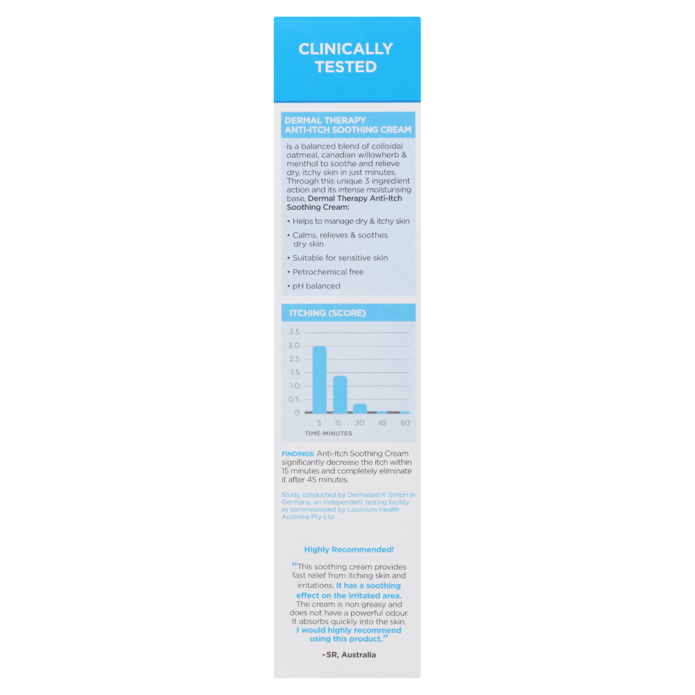 Dermal Therapy Anti Itch Soothing Cream 85g
