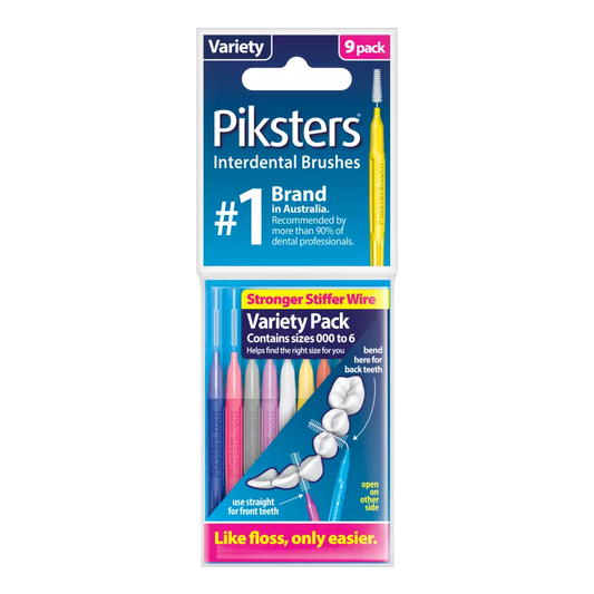 Piksters Interdental Brushes Variety 9 Pack