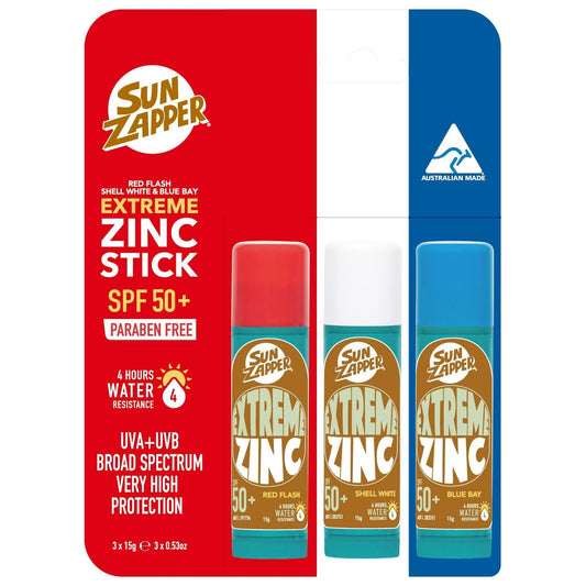 Sun Zapper Spf50 Mixed Sunscreen Pack Assorted 12g X3 Pack