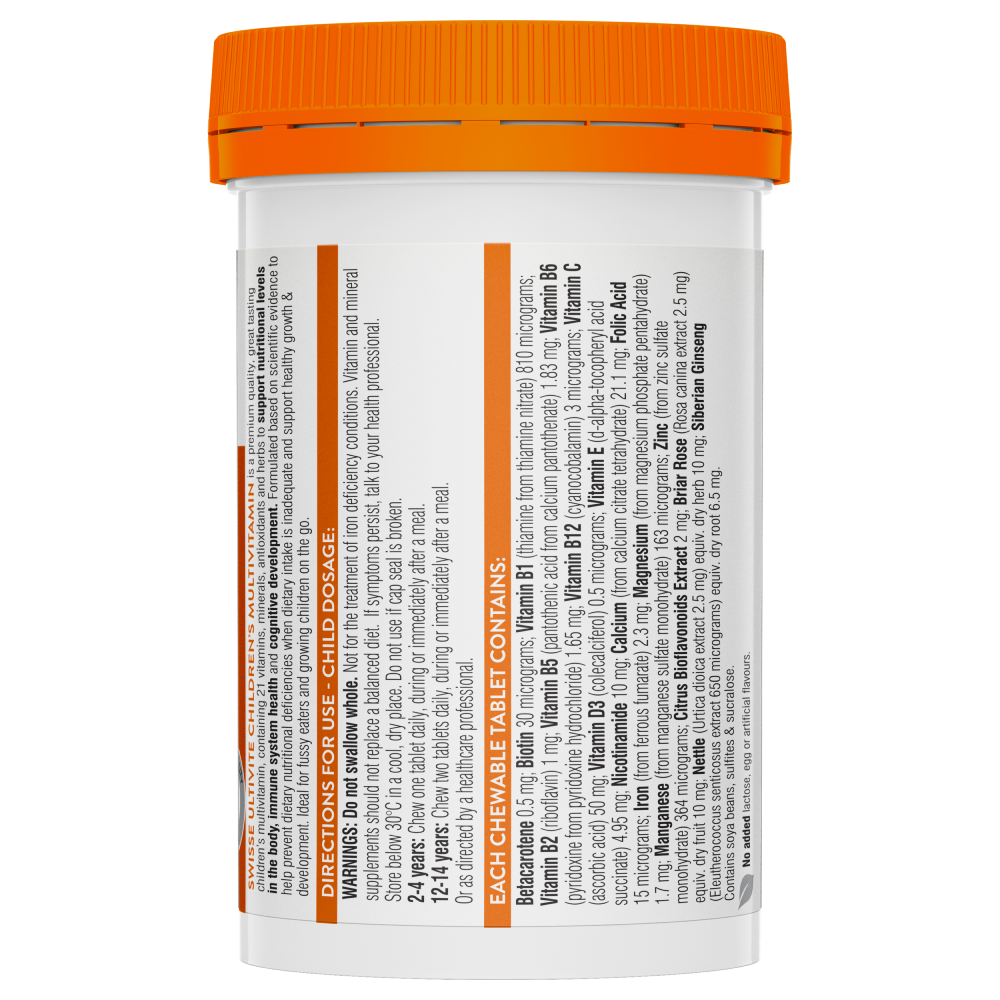 Swisse Children's Ultivite Multivitamin 120 Chewable Tablets