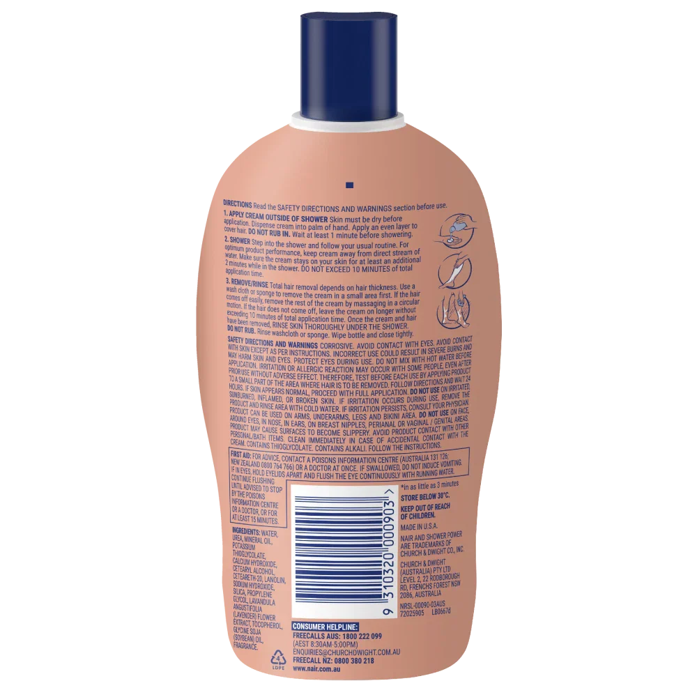 NAIR SHOWER POWER MAX CREAM 312G