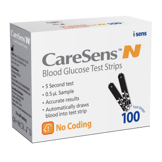 Caresens N Blood Glucose Test Strips 100 Pack