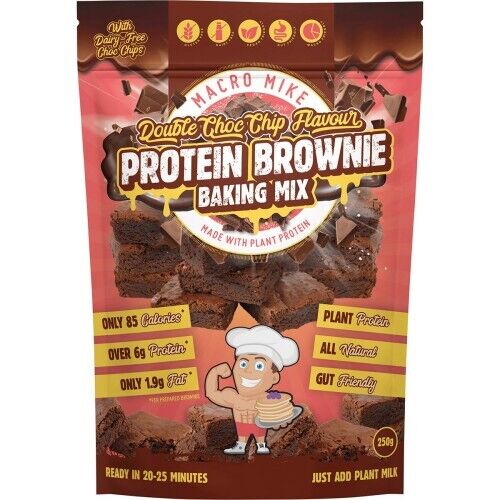 MACRO MIKE Protein Brownie Baking Mix Double Choc Chip  250g
