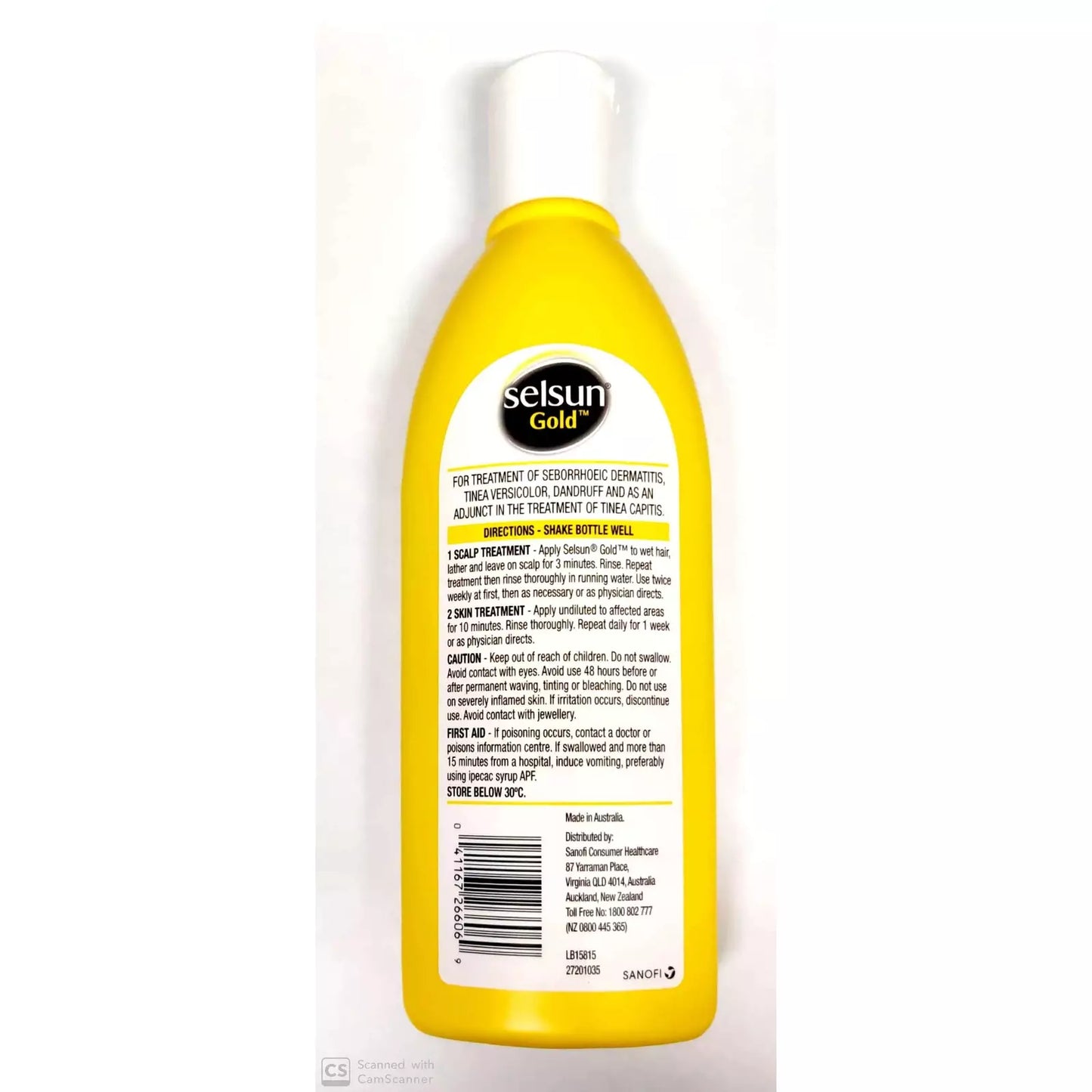 Selsun Gold 200mL - Anti-Dandruff Treatment Shampoo