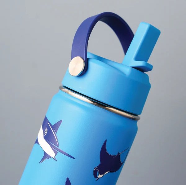 Cheeki Kids Bottle Insulated Sharks 400ml