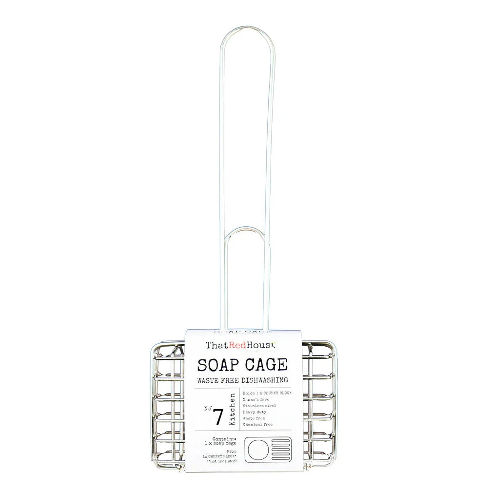 That Red House Soap Cage 1 (Holds chunky block dishwasing soap)
